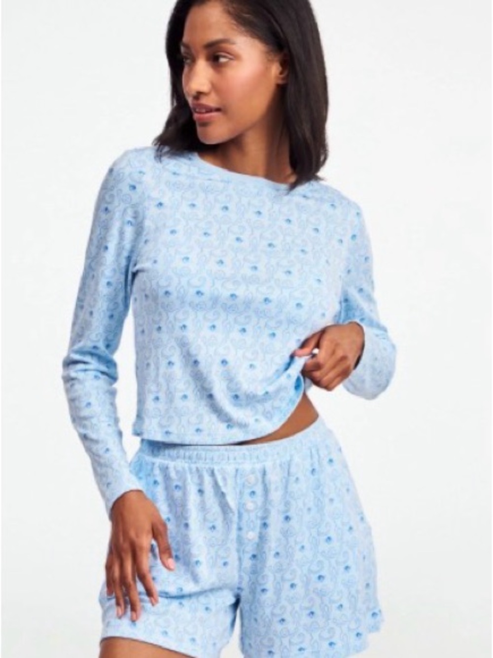 Roller Rabbit Blue Monkey Rosebud Long Sleeve Baby Tee XL & Brooklyn Boxers L